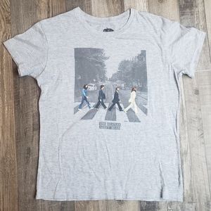 Size Large Beetles Abby Road Gray TShirt